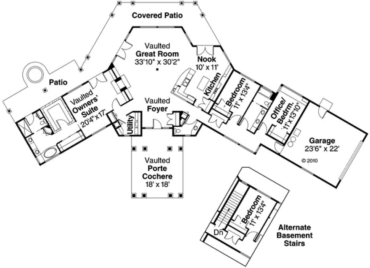 Floor Plan for House Plan #035-00090