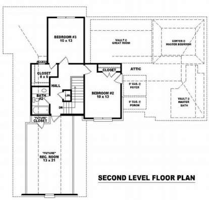 Floorplan 2 for House Plan #053-00790
