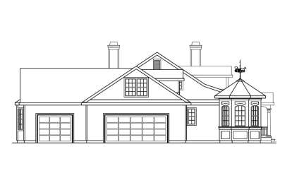 Florida House Plan #035-00091 Elevation Photo