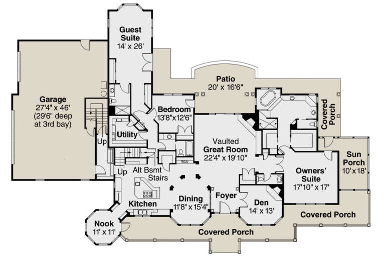 House Plan House Plan #742 Drawing 1