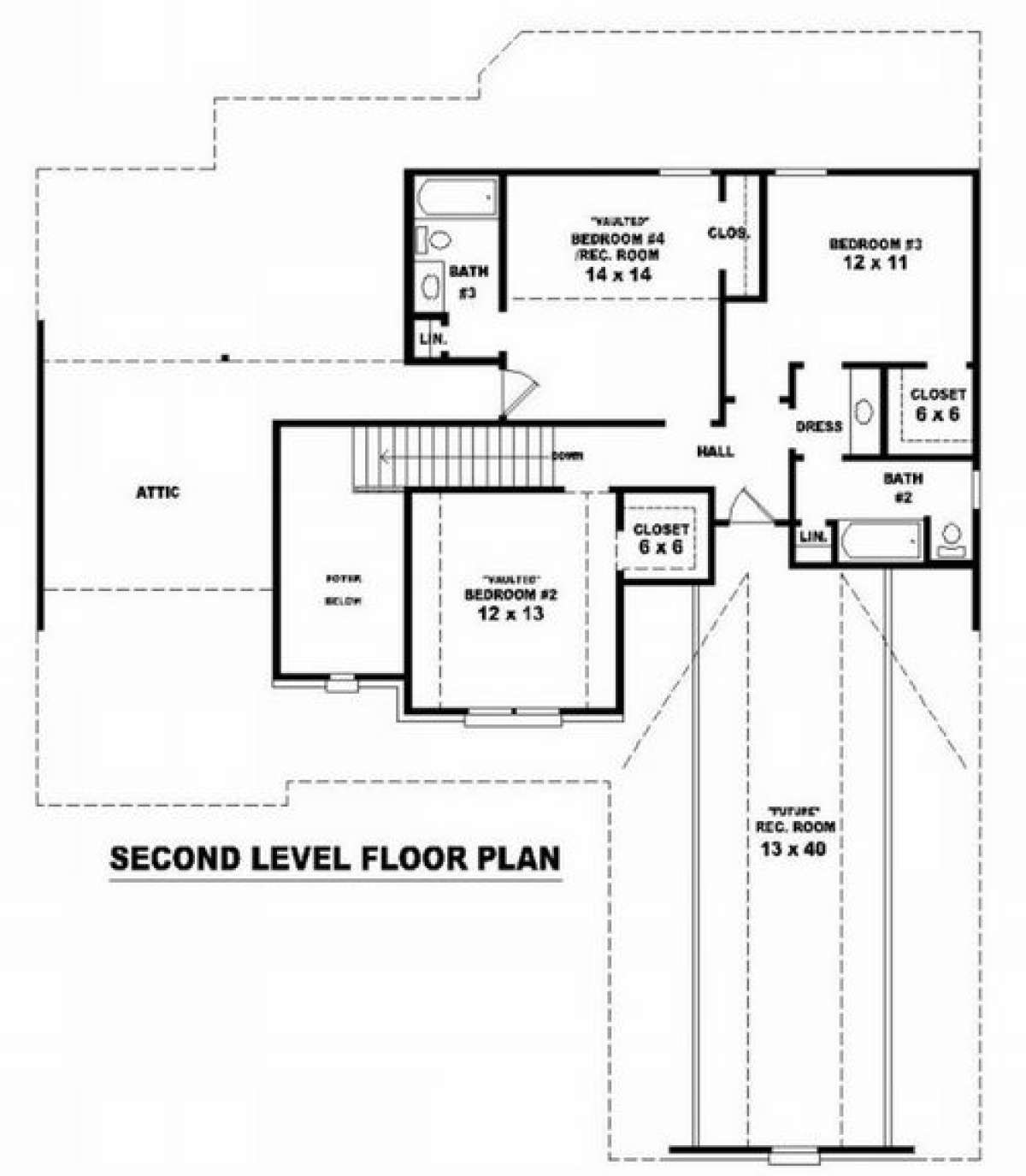 Floorplan 2 for House Plan #053-00799