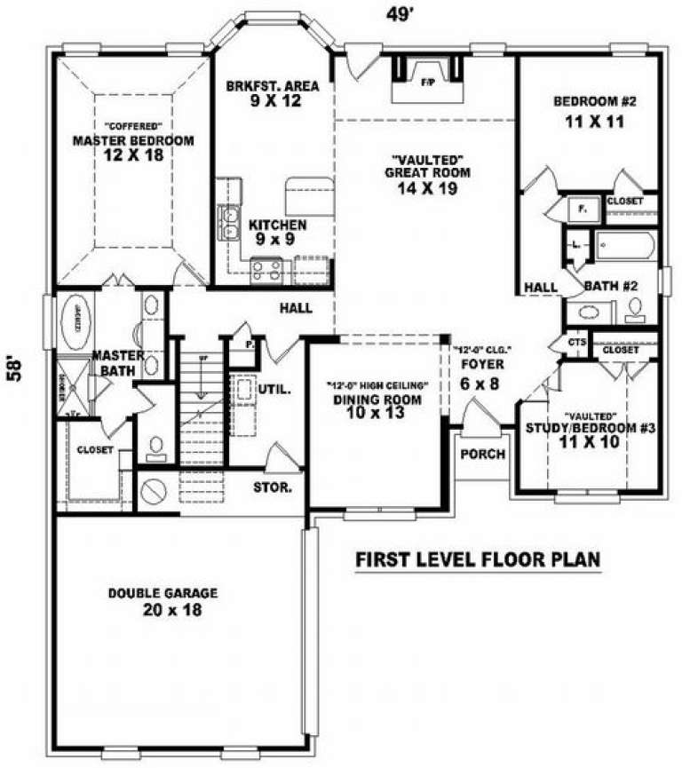 House Plan House Plan #7424 Drawing 1