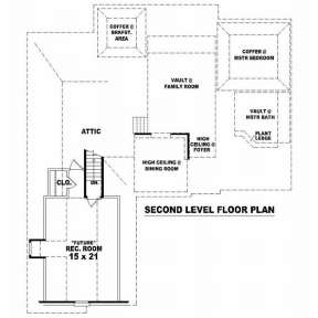 Floorplan 2 for House Plan #053-00815