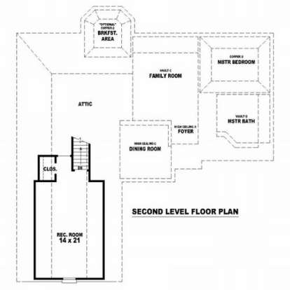 Floorplan 2 for House Plan #053-00817