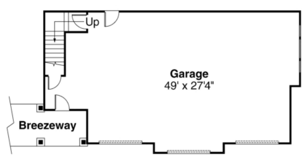 Garage Floor for House Plan #035-00093