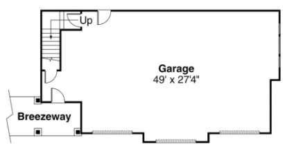 Garage Floor for House Plan #035-00093