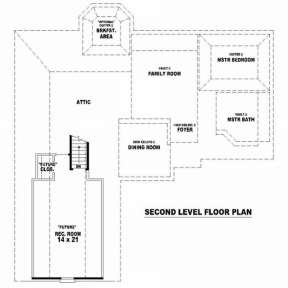 Floorplan 2 for House Plan #053-00822