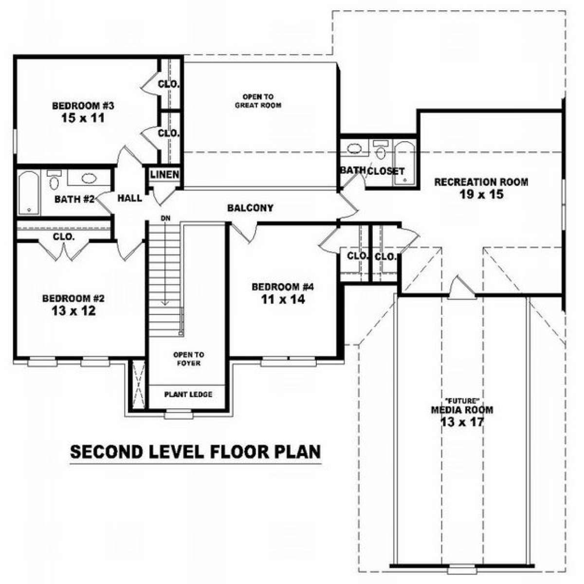 Floorplan 2 for House Plan #053-00823