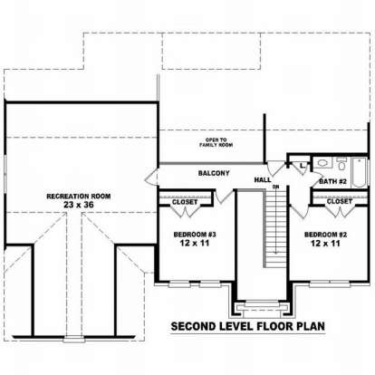 Floorplan 2 for House Plan #053-00826