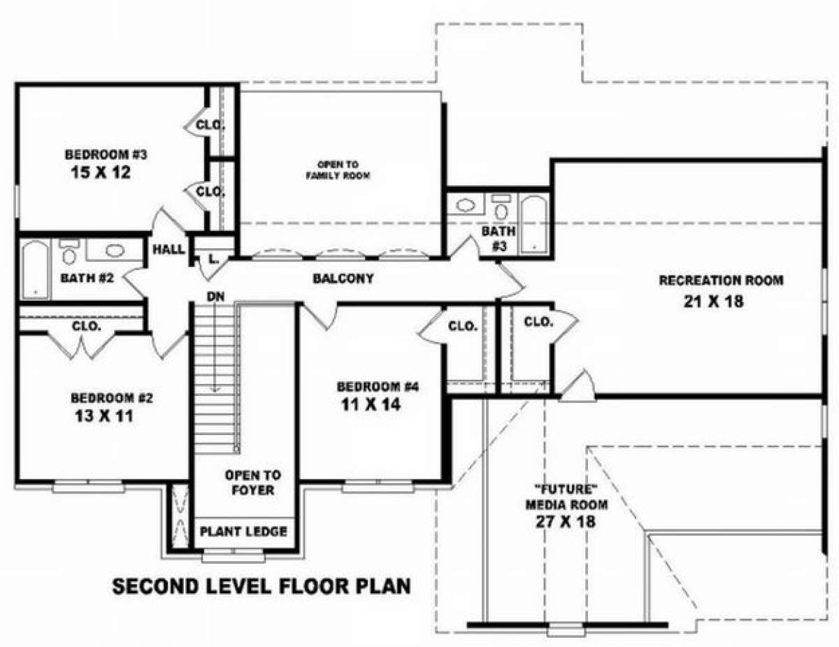 Floorplan 2 for House Plan #053-00827