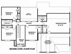 Floorplan 2 for House Plan #053-00827