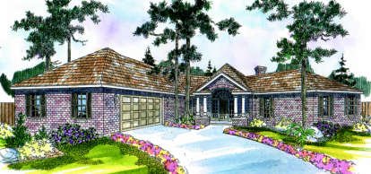 3 Bed, 2 Bath, 2161 Square Foot House Plan - #035-00094