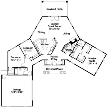 Floorplan for House Plan #035-00094