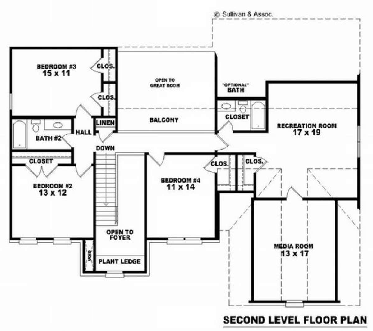 Floorplan 2 for House Plan #053-00830