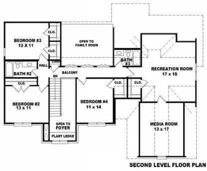 Floorplan 2 for House Plan #053-00831