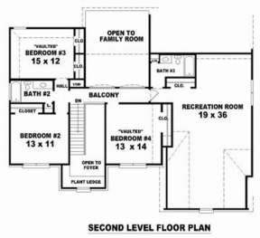 Floorplan 2 for House Plan #053-00833