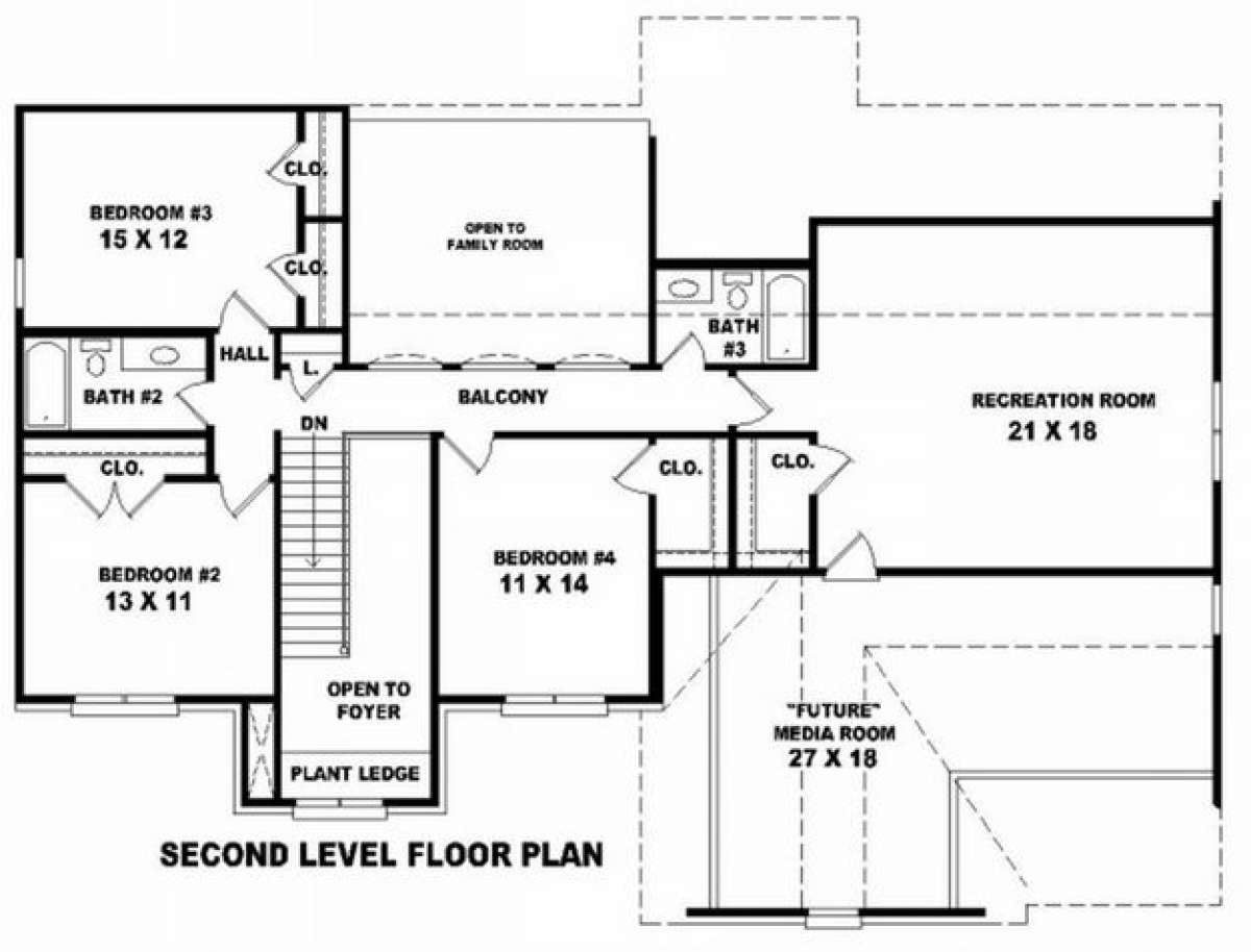 Floorplan 2 for House Plan #053-00836