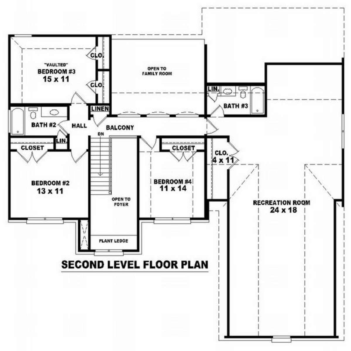 Floorplan 2 for House Plan #053-00837