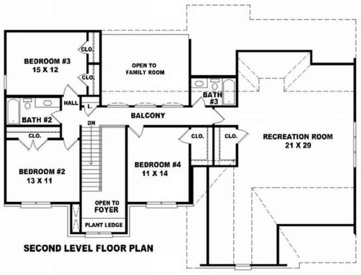 Floorplan 2 for House Plan #053-00838