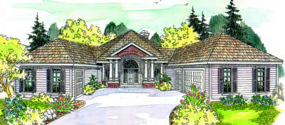 3 Bed, 2 Bath, 2958 Square Foot House Plan - #035-00095