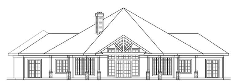Ranch House Plan #035-00095 Elevation Photo
