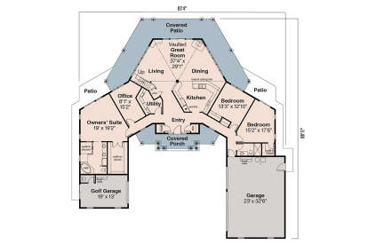 Main Floor  for House Plan #035-00095