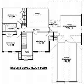 Floorplan 2 for House Plan #053-00847