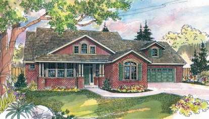 3 Bed, 2 Bath, 2689 Square Foot House Plan - #035-00096