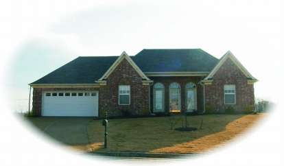 French Country House Plan #053-00857 Elevation Photo