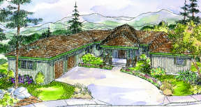 Craftsman House Plan #035-00097 Elevation Photo