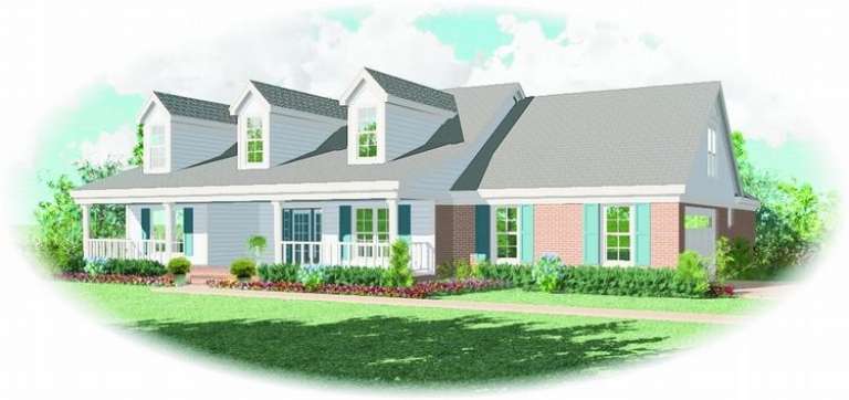 Country House Plan #053-00859 Elevation Photo