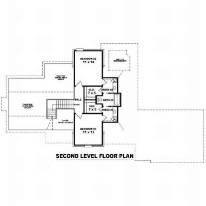 Floorplan 2 for House Plan #053-00866