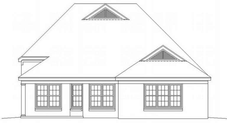 French Country House Plan #053-00873 Elevation Photo