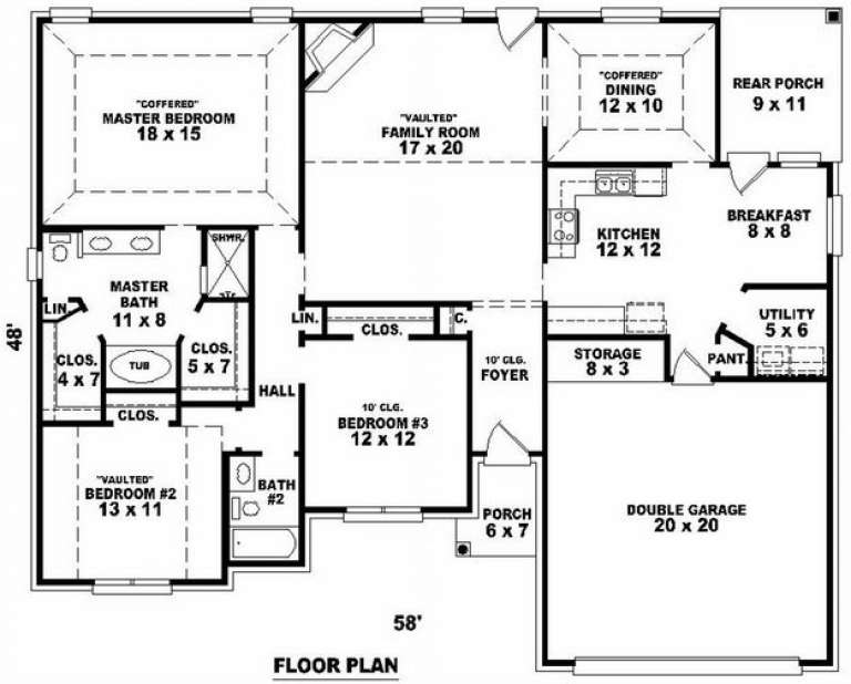 House Plan House Plan #7499 Drawing 1
