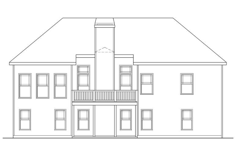 Ranch House Plan #009-00058 Elevation Photo