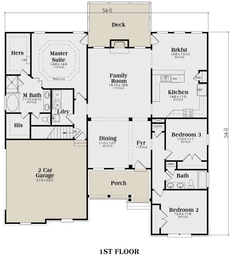 House Plan House Plan #75 Drawing 1