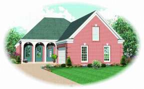 Traditional House Plan #053-00884 Elevation Photo
