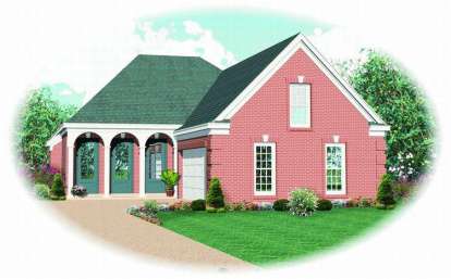 Traditional House Plan #053-00886 Elevation Photo