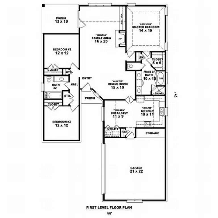 House Plan House Plan #7508 Drawing 1