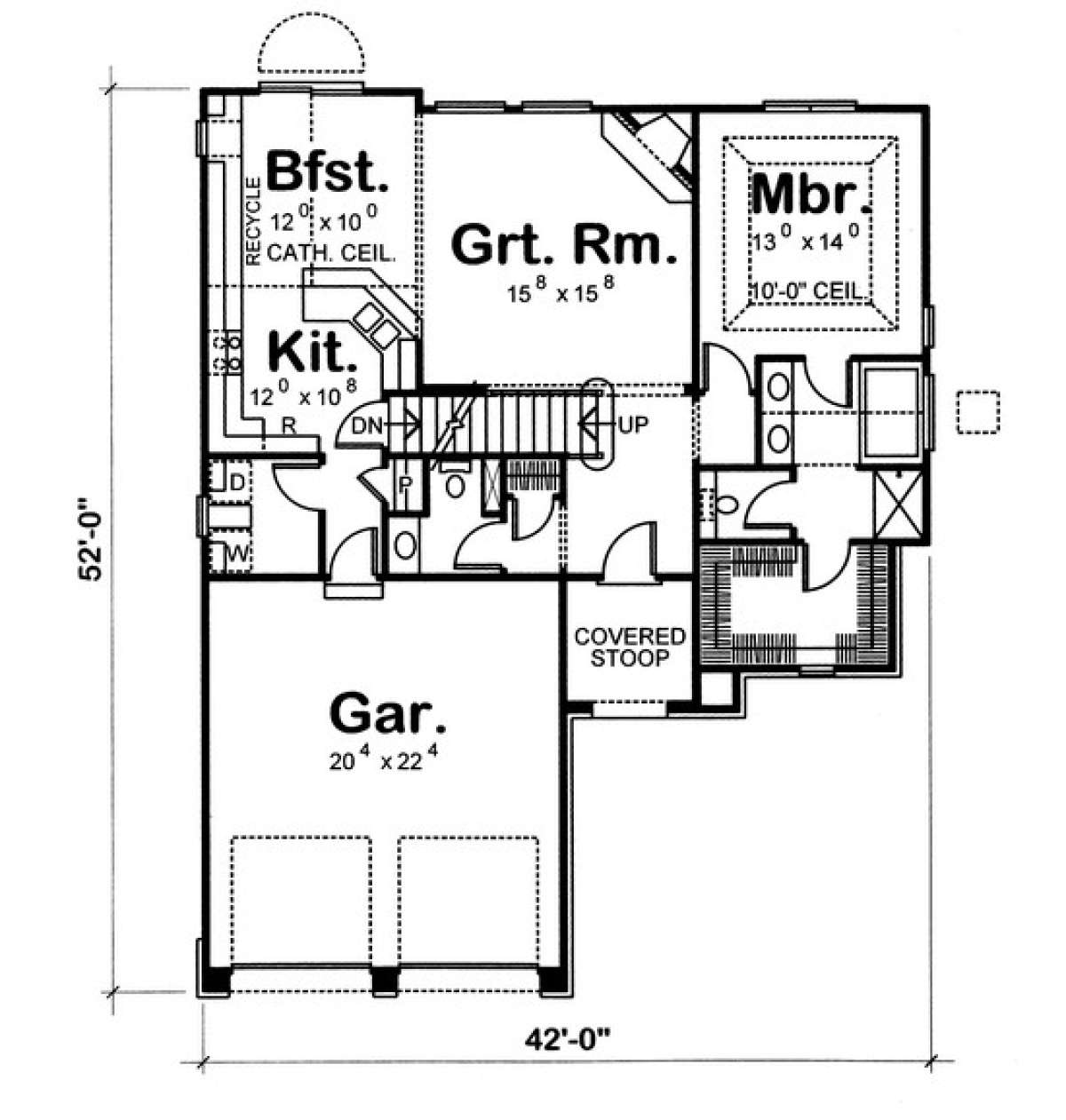 Floorplan 1 for House Plan #402-01047