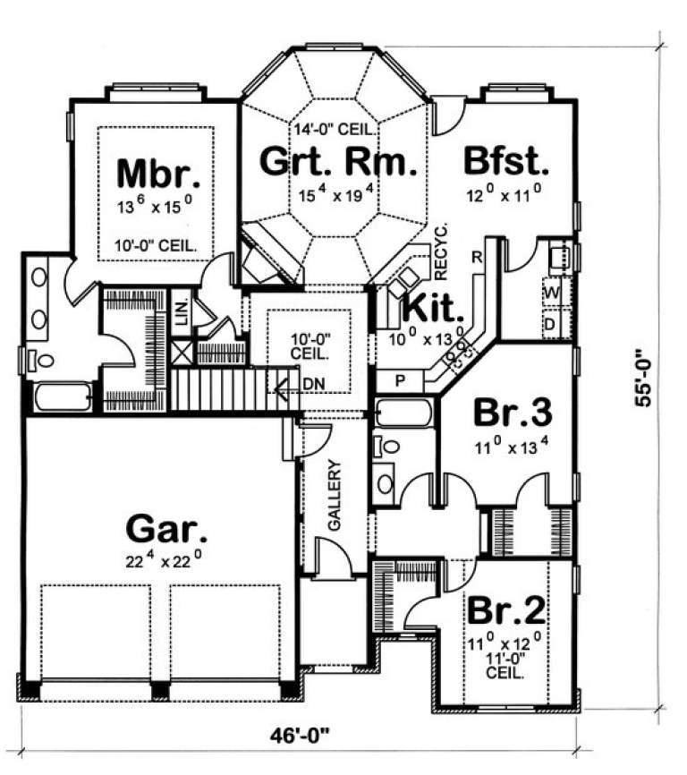 House Plan House Plan #7515 Drawing 1