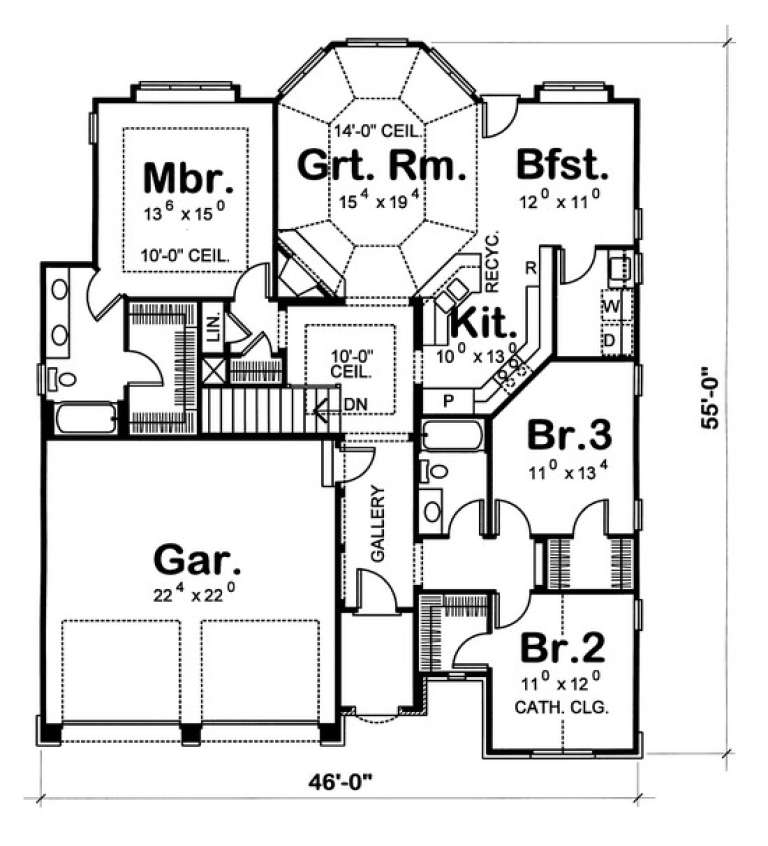 House Plan House Plan #7516 Drawing 1