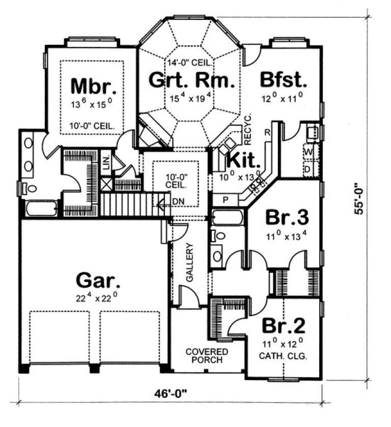 House Plan House Plan #7517 Drawing 1