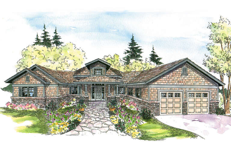 House Plan House Plan #752 Front Elevation 