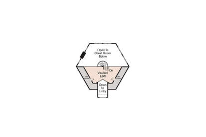 Loft Floor for House Plan #035-00101