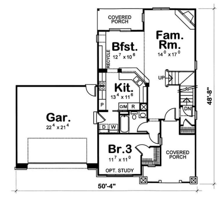 House Plan House Plan #7520 Drawing 1