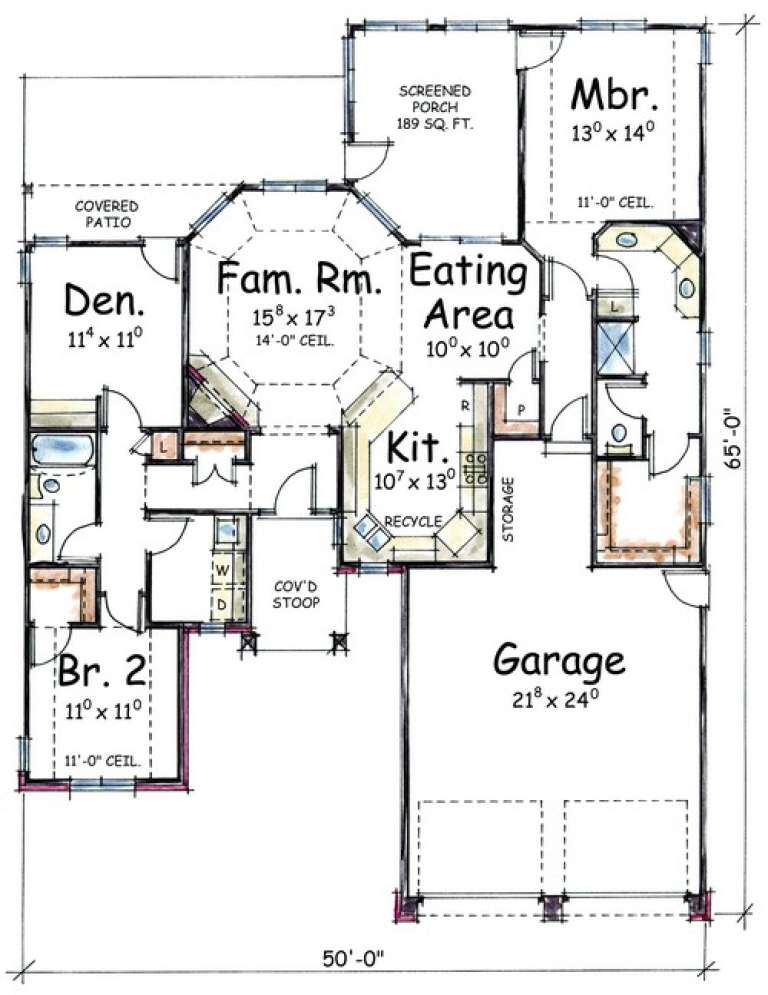 House Plan House Plan #7521 Drawing 1