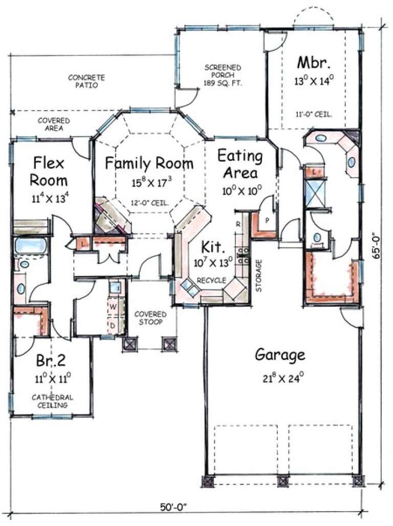 House Plan House Plan #7522 Drawing 1