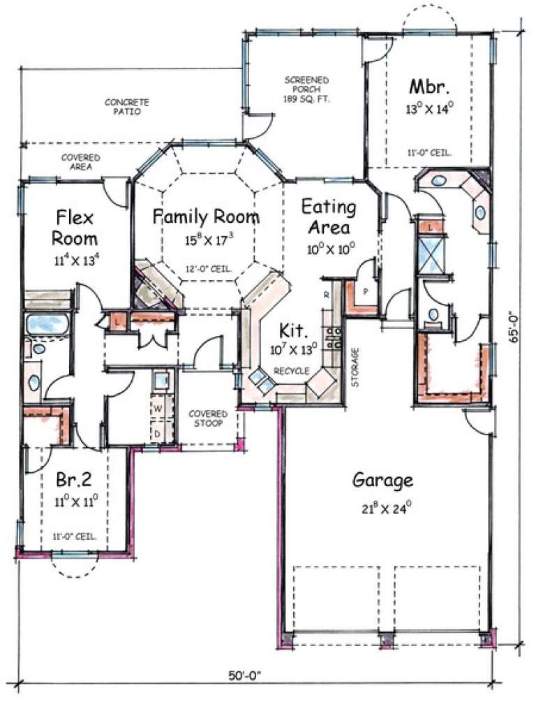 House Plan House Plan #7523 Drawing 1
