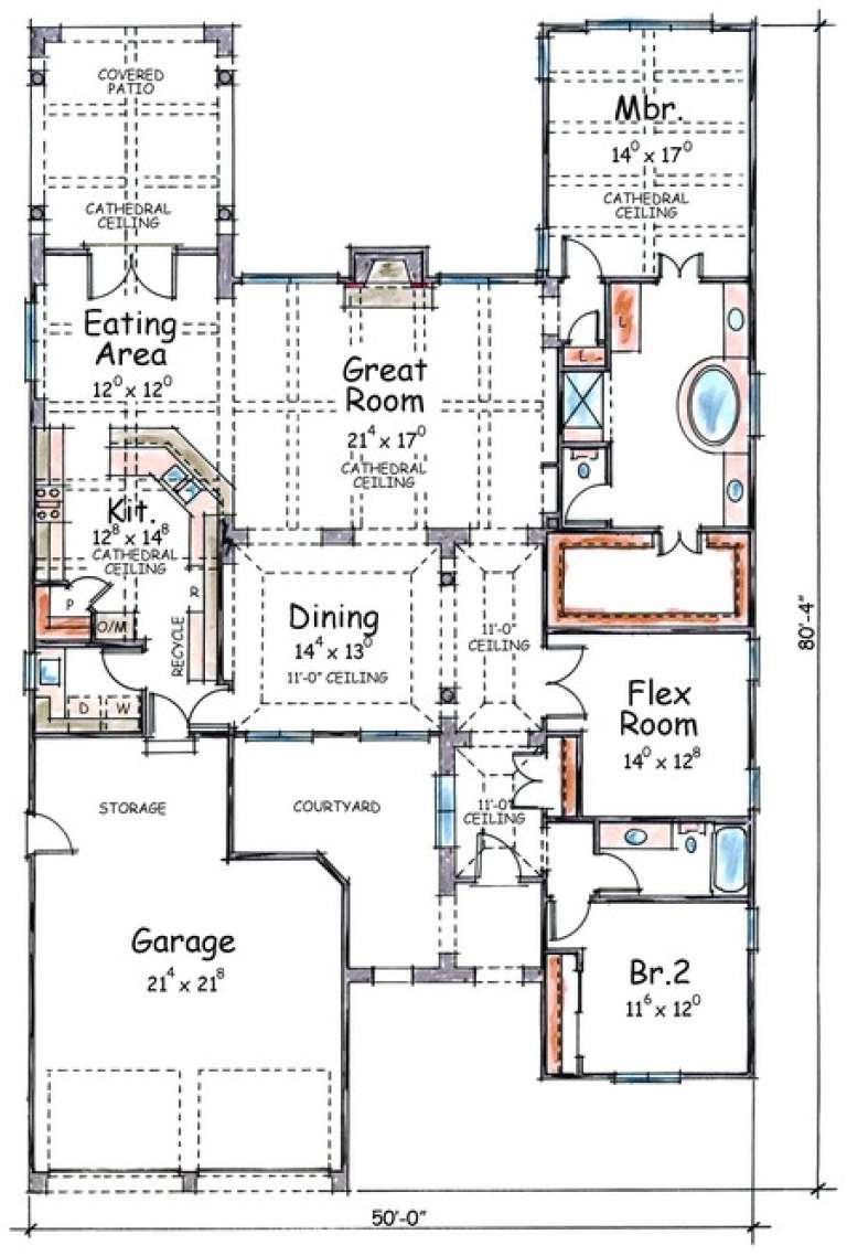House Plan House Plan #7524 Drawing 1